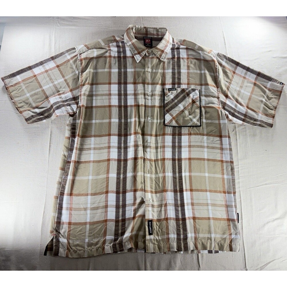 Vintage Bay Creek Men's Plaid Button Up Shirt - Size XL